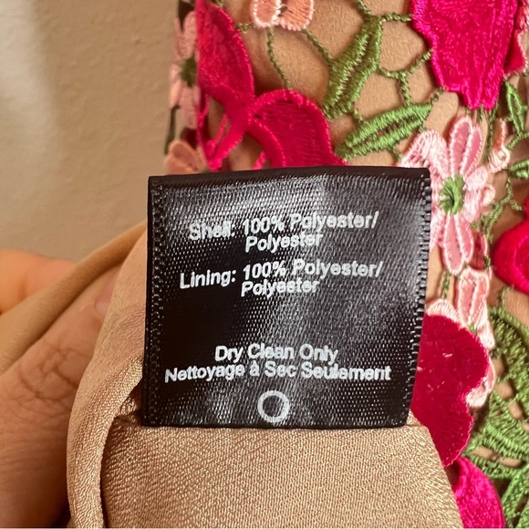 Dress the Population Mina Dress XS Floral Crochet Mini Wedding Cocktail Vacation - Picture 10 of 12